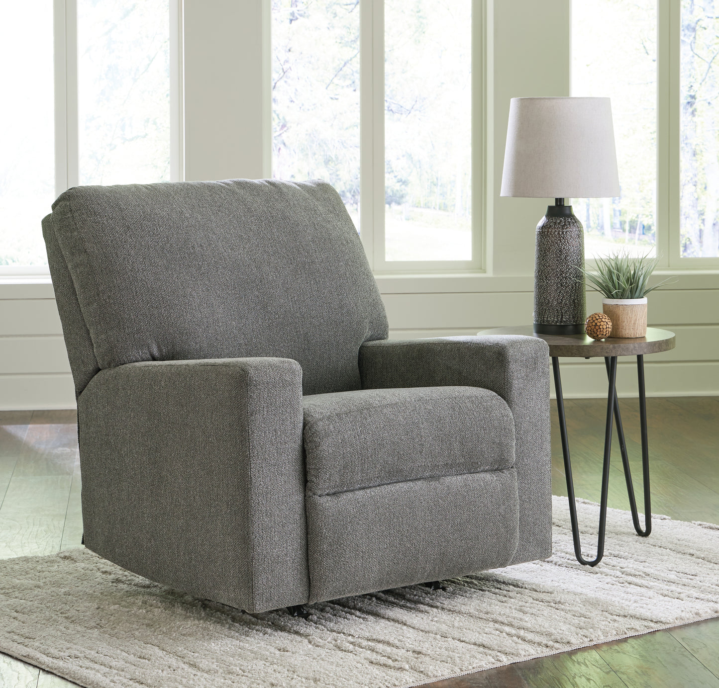 The Furniture Outlets - Ashley Furniture - Deltona Living Room - Rocker Recliner / Graphite - 5120525