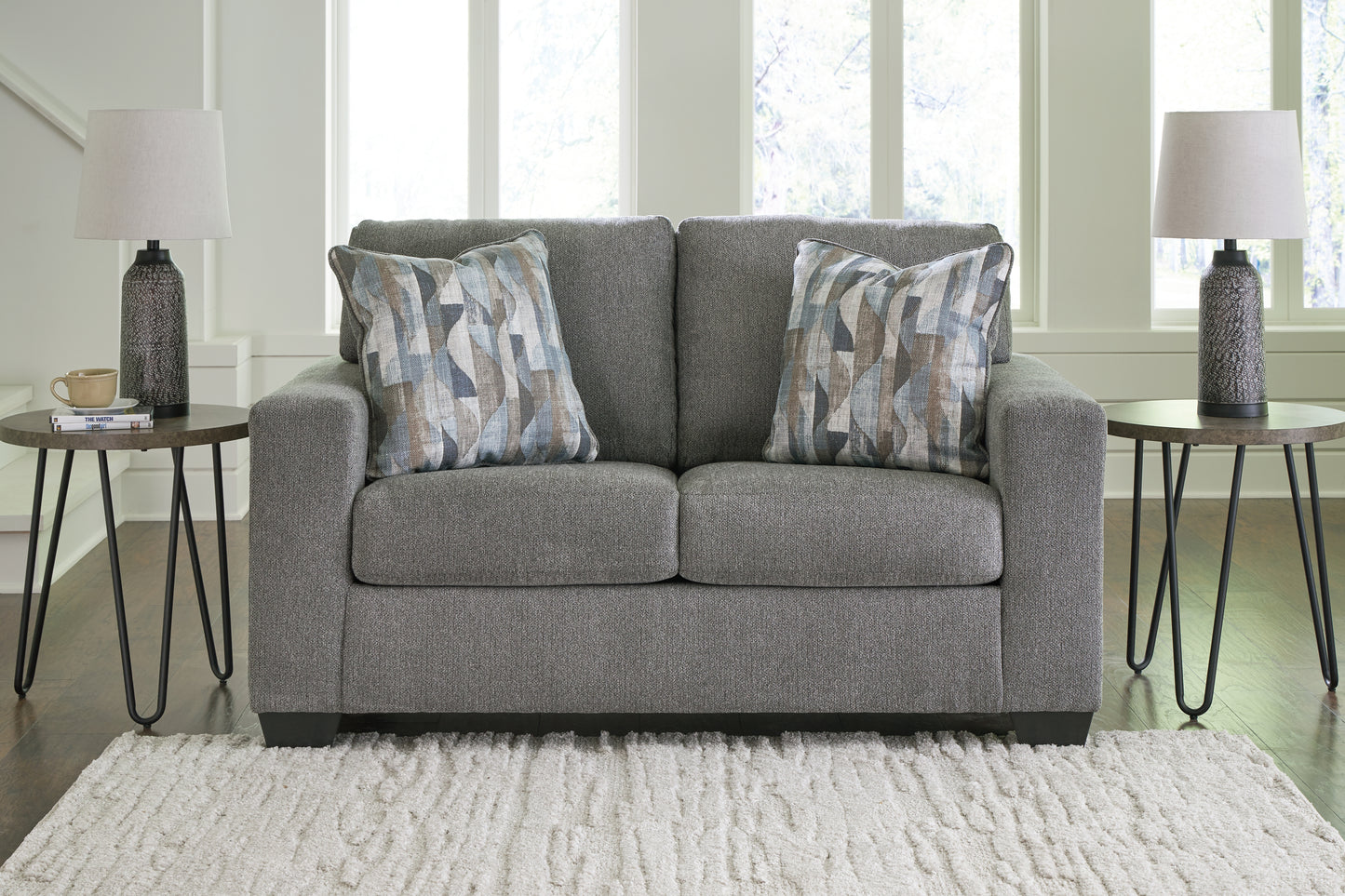 The Furniture Outlets - Ashley Furniture - Deltona Living Room - Loveseat / Graphite - 5120535