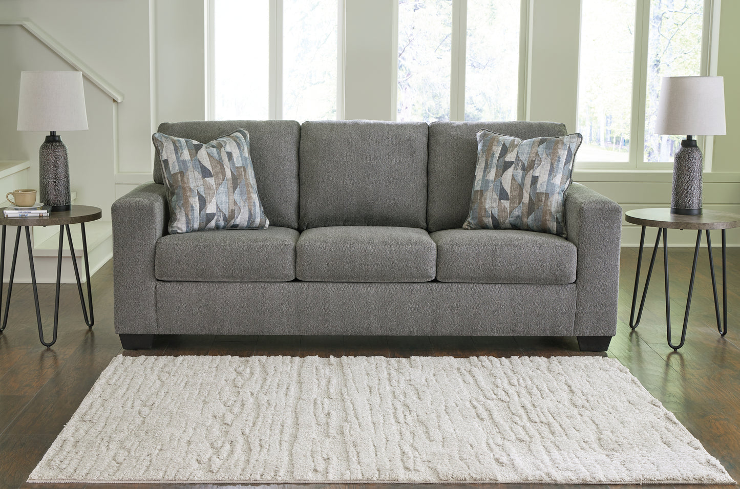 The Furniture Outlets - Ashley Furniture - Deltona Living Room - Sofa / Graphite - 5120538