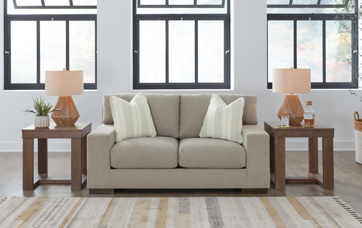 The Furniture Outlets - Ashley Furniture - Maggie Living Room - Loveseat / Flax - 5200435