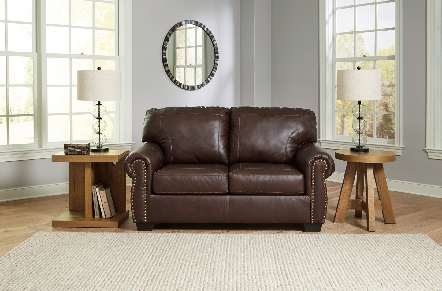 The Furniture Outlets - Ashley Furniture - Colleton Living Room - Loveseat / Dark Brown - 5210735