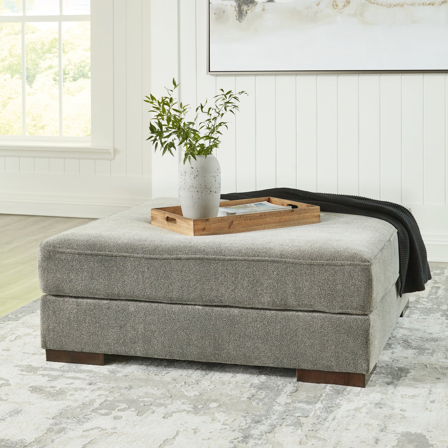 The Furniture Outlets - Ashley Furniture - Bayless Living Room - Oversized Accent Ottoman / Smoke - 5230408