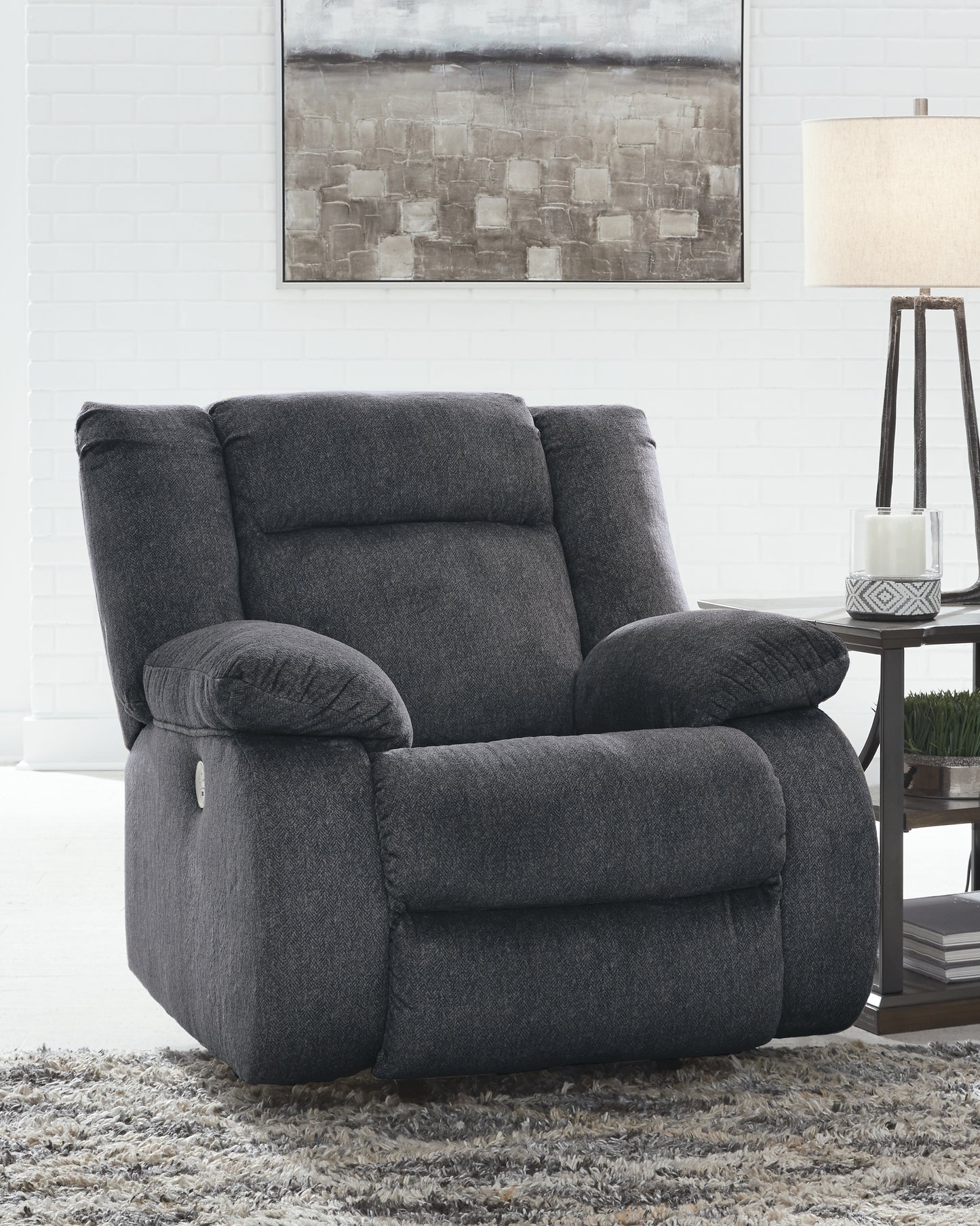 The Furniture Outlets - Ashley Furniture - Burkner Living Room - Power Rocker Recliner / Marine - 5380498