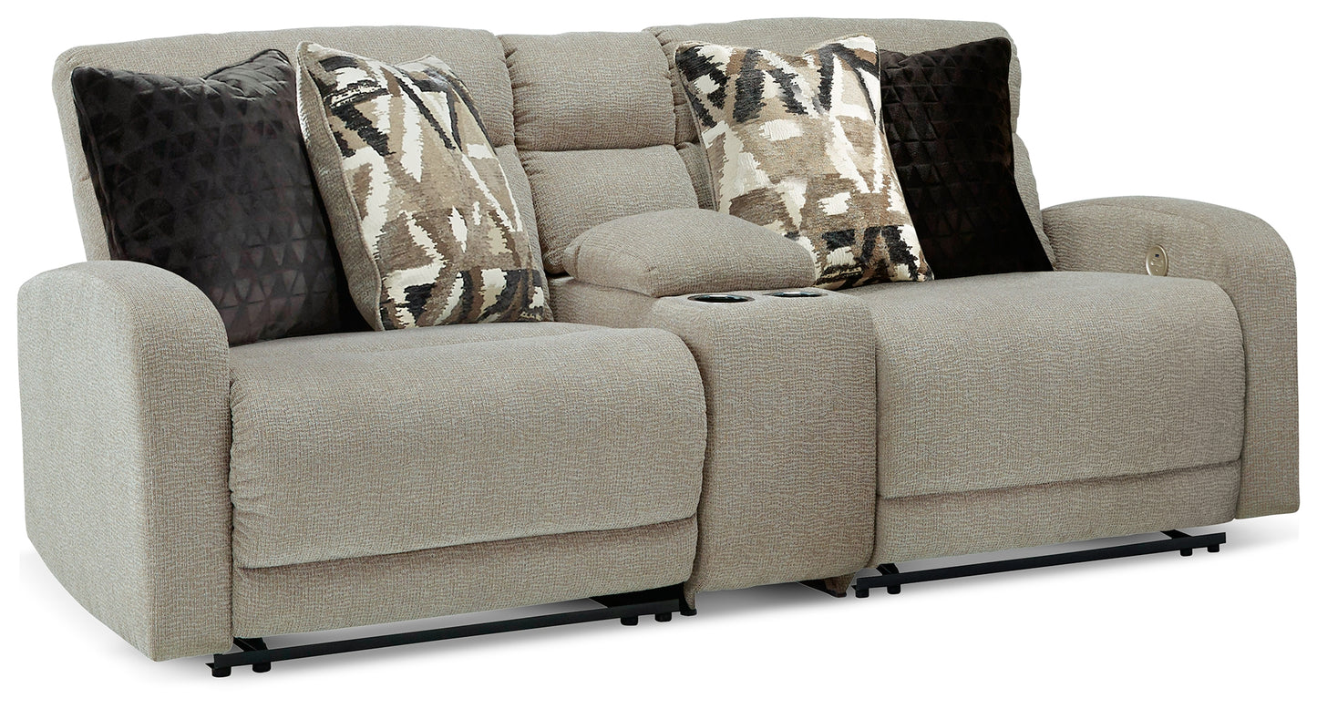 The Furniture Outlets - Ashley Furniture - Colleyville Sectional - 3-Piece Power Reclining Sectional / Stone - 54405S1