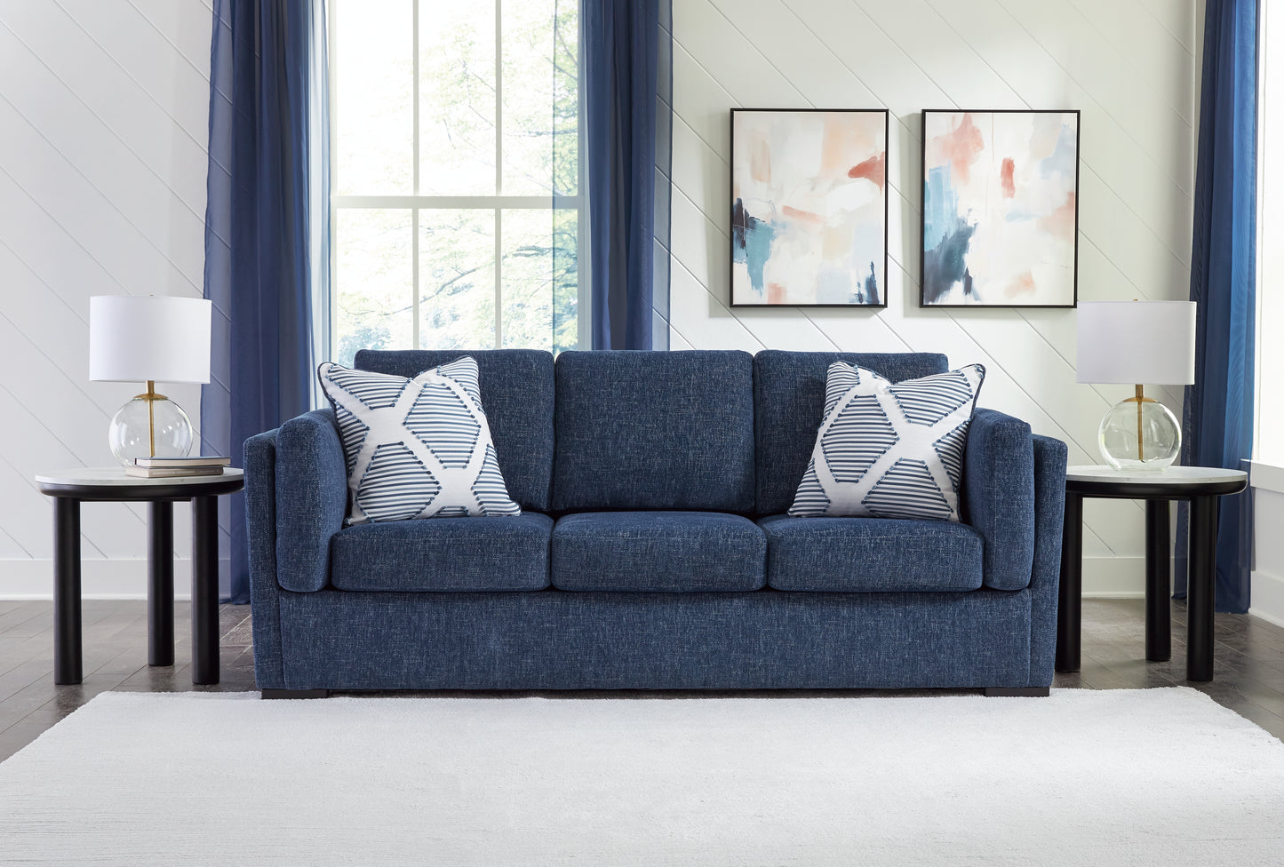 The Furniture Outlets - Ashley Furniture - Evansley Living Room - Sofa / Navy - 5450238