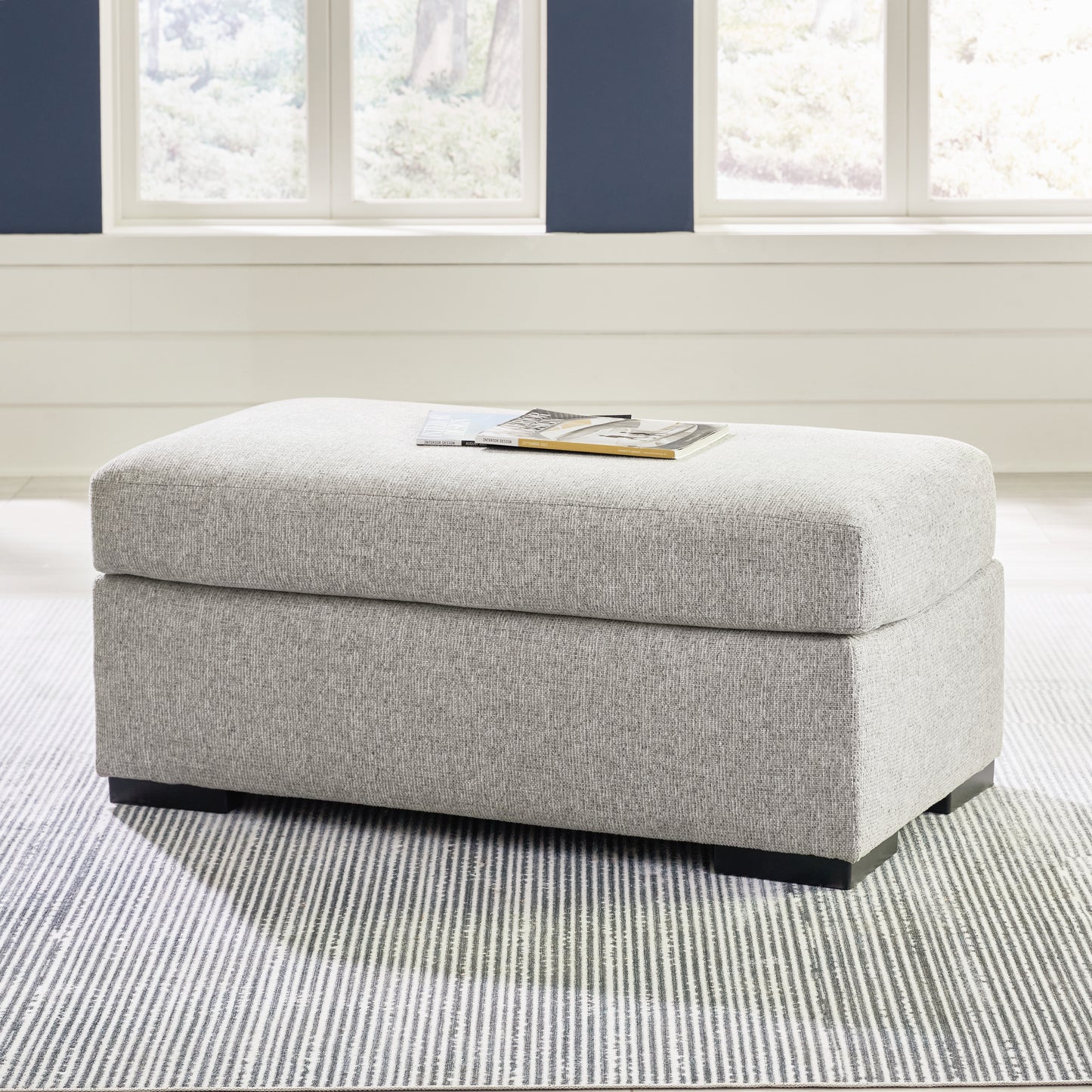 The Furniture Outlets - Ashley Furniture - Evansley Living Room - Ottoman / Pewter - 5450314