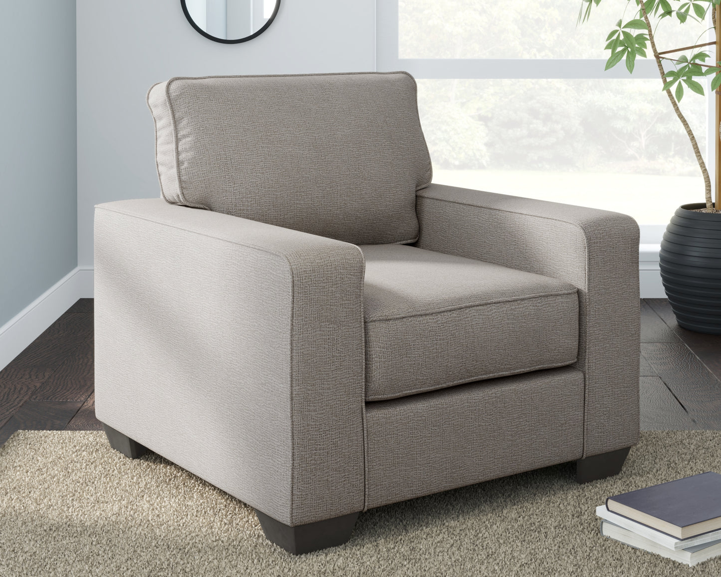 The Furniture Outlets - Ashley Furniture - Greaves Living Room - Chair / Stone - 5510420