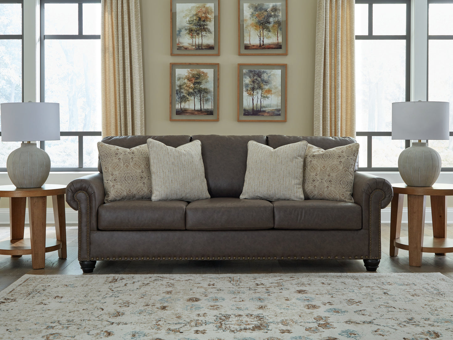 The Furniture Outlets - Ashley Furniture - Roxmere Living Room - Sofa / Umber - 5550338