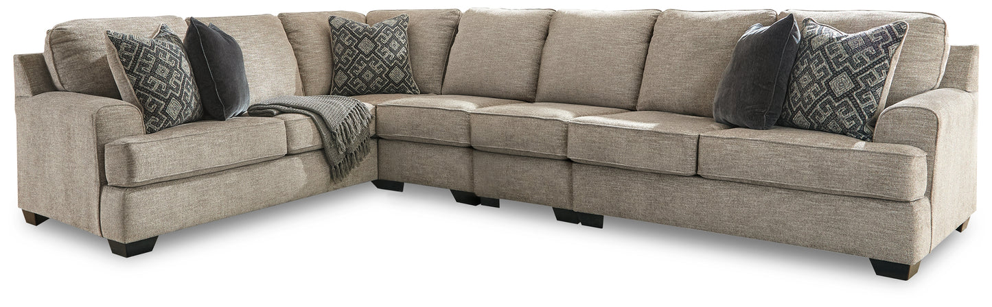 The Furniture Outlets - Ashley Furniture - Bovarian Sectional - LAF 4-Piece Sectional / Stone - 56103S6