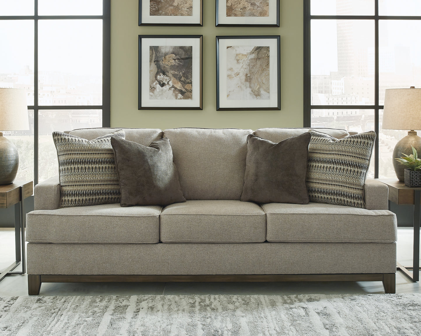 The Furniture Outlets - Ashley Furniture - Kaywood Living Room - Loveseat / Granite - 5630335