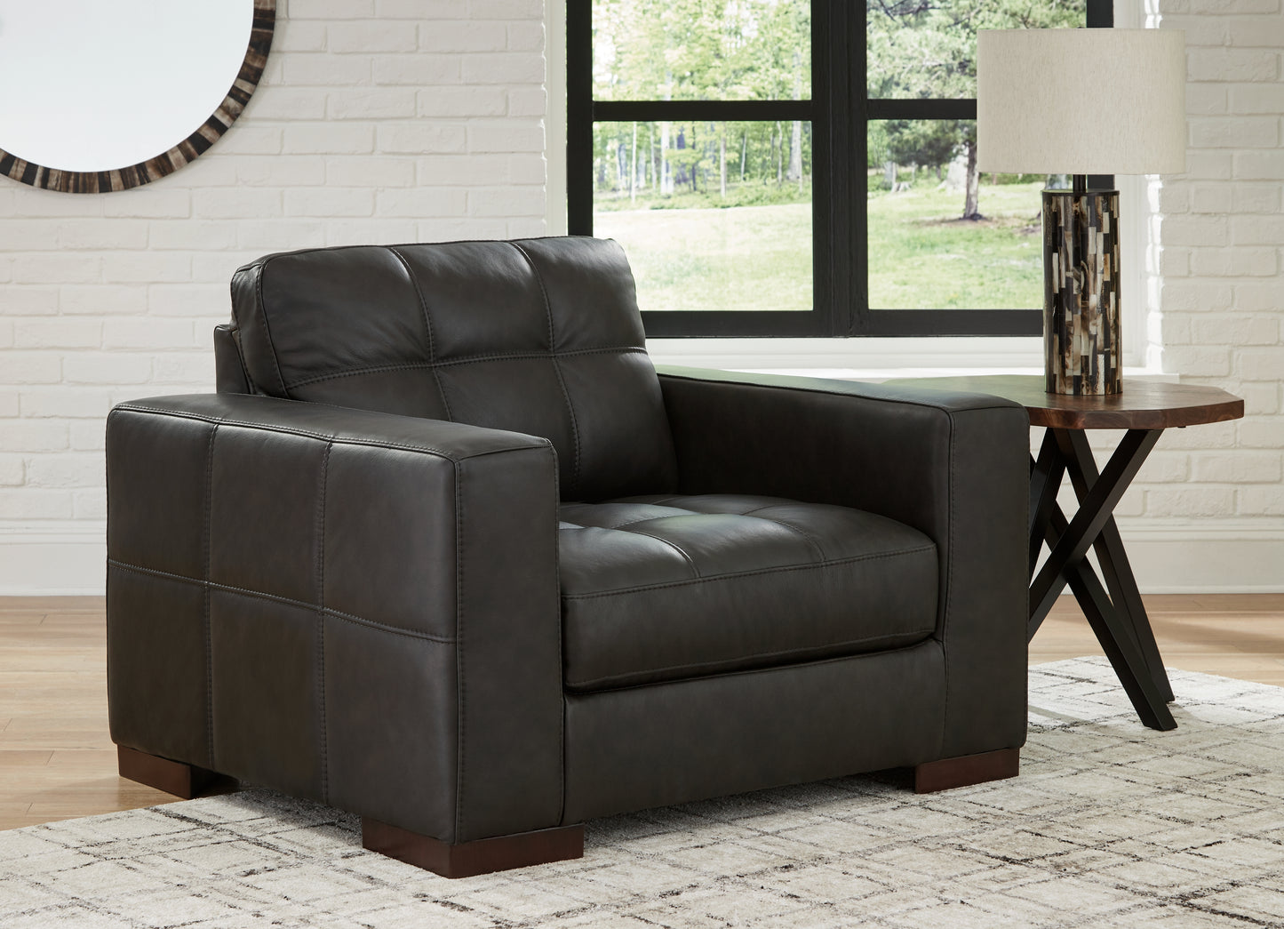 The Furniture Outlets - Ashley Furniture - Luigi Living Room - Chair and a Half / Thunder - 5650623
