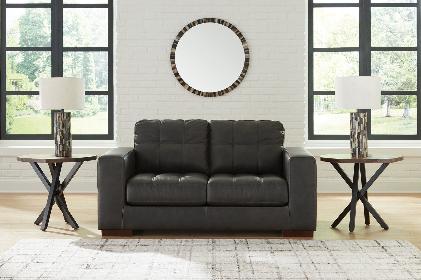 The Furniture Outlets - Ashley Furniture - Luigi Living Room - Loveseat / Thunder - 5650635