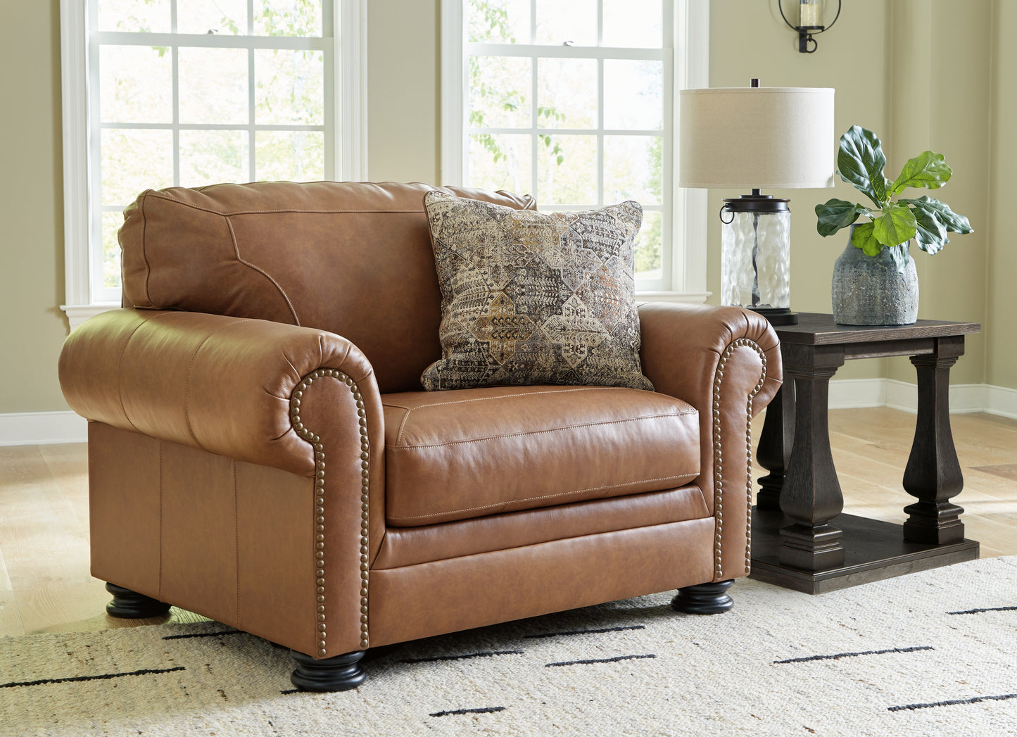 The Furniture Outlets - Ashley Furniture - Carianna Living Room - Chair and a Half / Caramel - 5760423