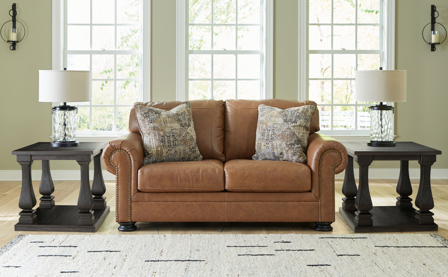 The Furniture Outlets - Ashley Furniture - Carianna Living Room - Loveseat / Caramel - 5760435