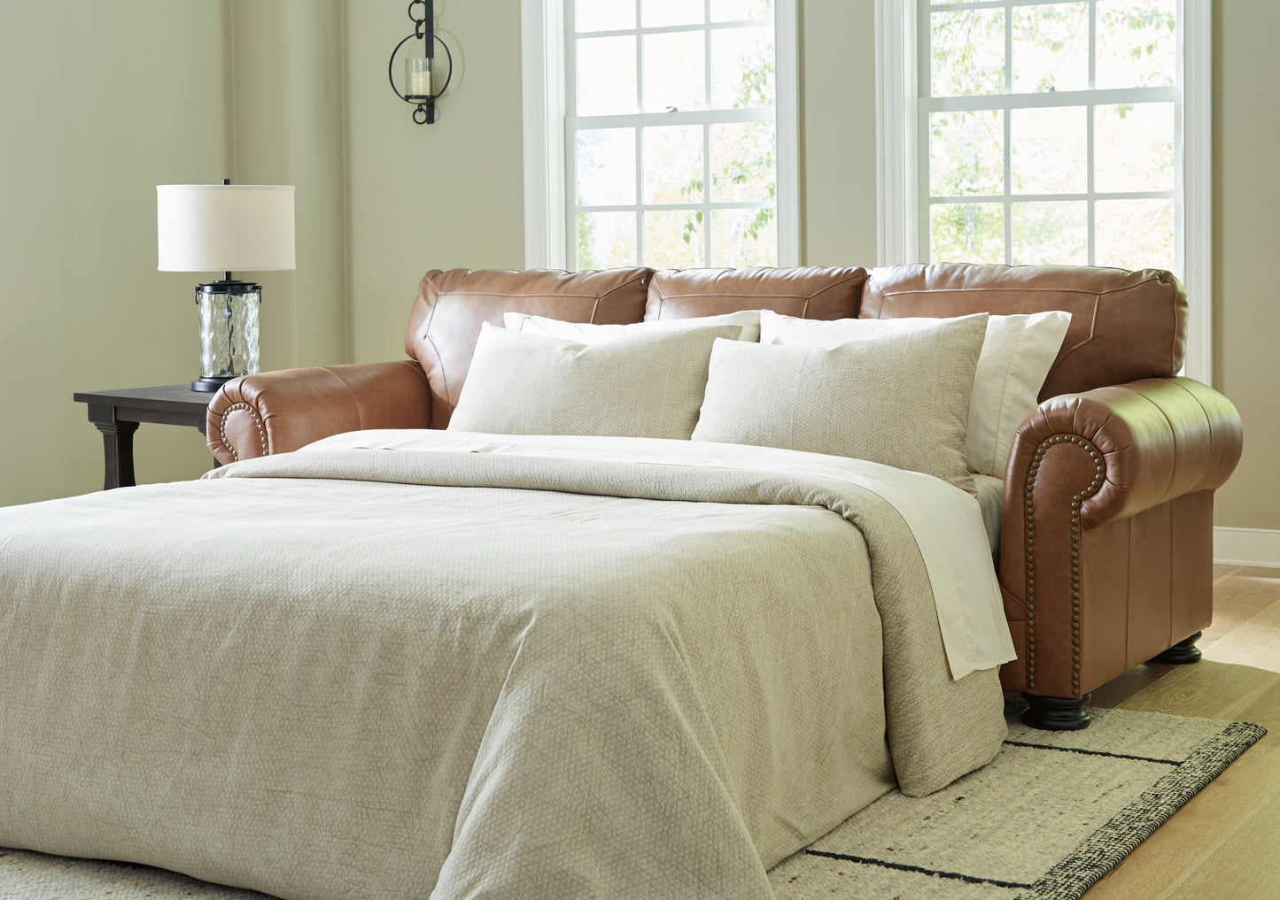 The Furniture Outlets - Ashley Furniture - Carianna Living Room - Queen Sofa Sleeper / Caramel - 5760439