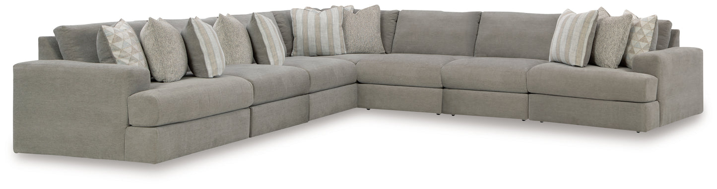 The Furniture Outlets - Ashley Furniture - Avaliyah Sectional - RAF 7-Piece Sectional / Ash - 58103S8