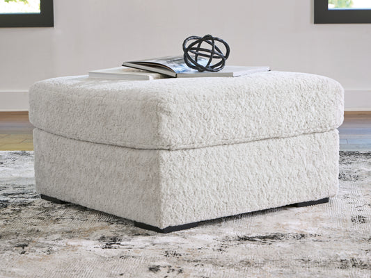 The Furniture Outlets - Ashley Furniture - Cuddle Plush Living Room - Oversized Accent Ottoman / Arctic - PC5910608