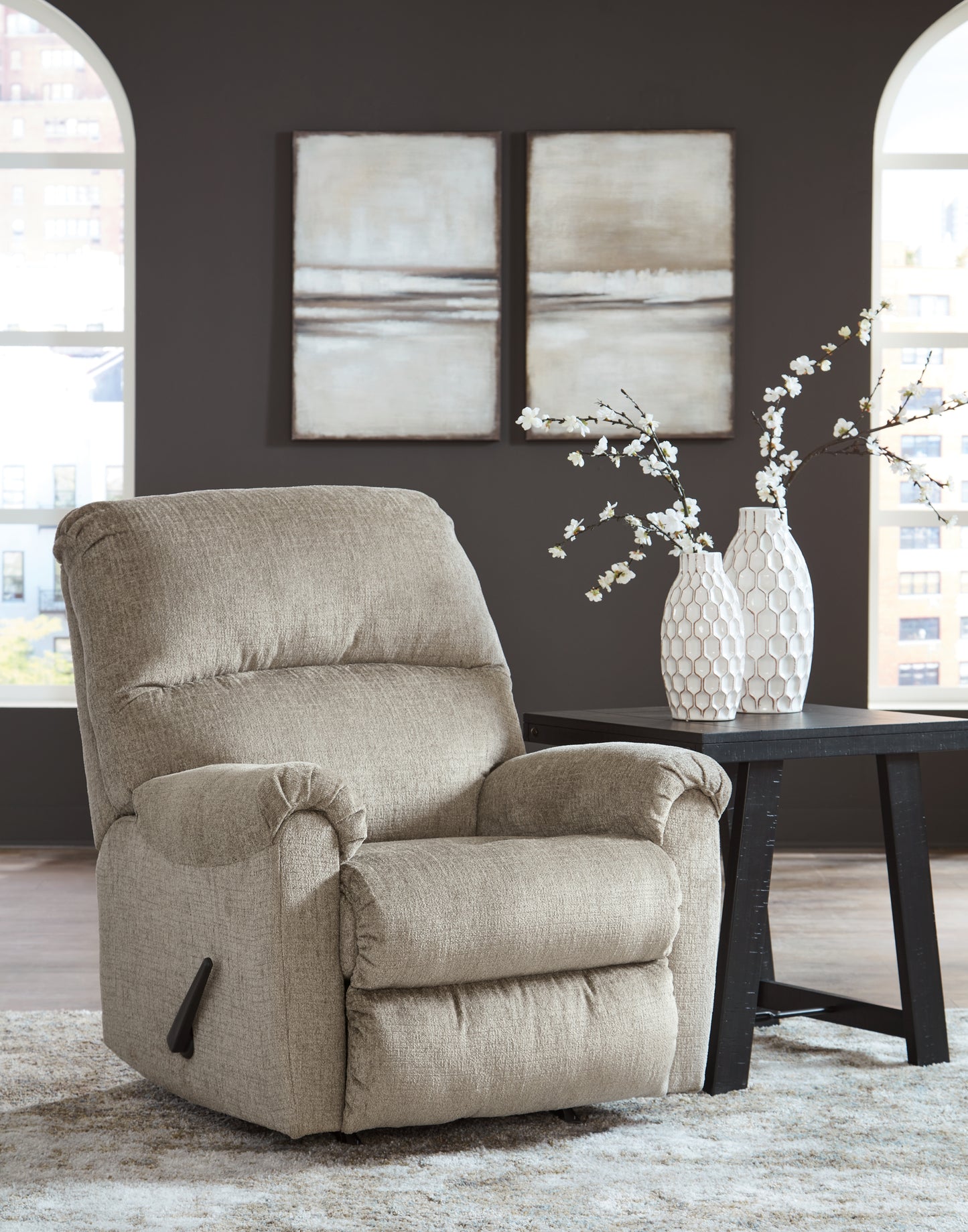 The Furniture Outlets - Ashley Furniture - Stonemeade Living Room - Rocker Recliner / Taupe - 5950425