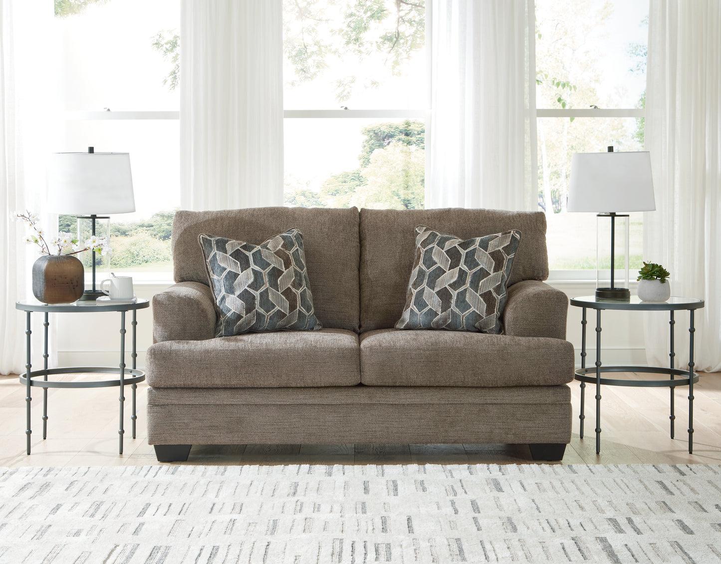 The Furniture Outlets - Ashley Furniture - Stonemeade Living Room - Loveseat / Nutmeg - 5950535