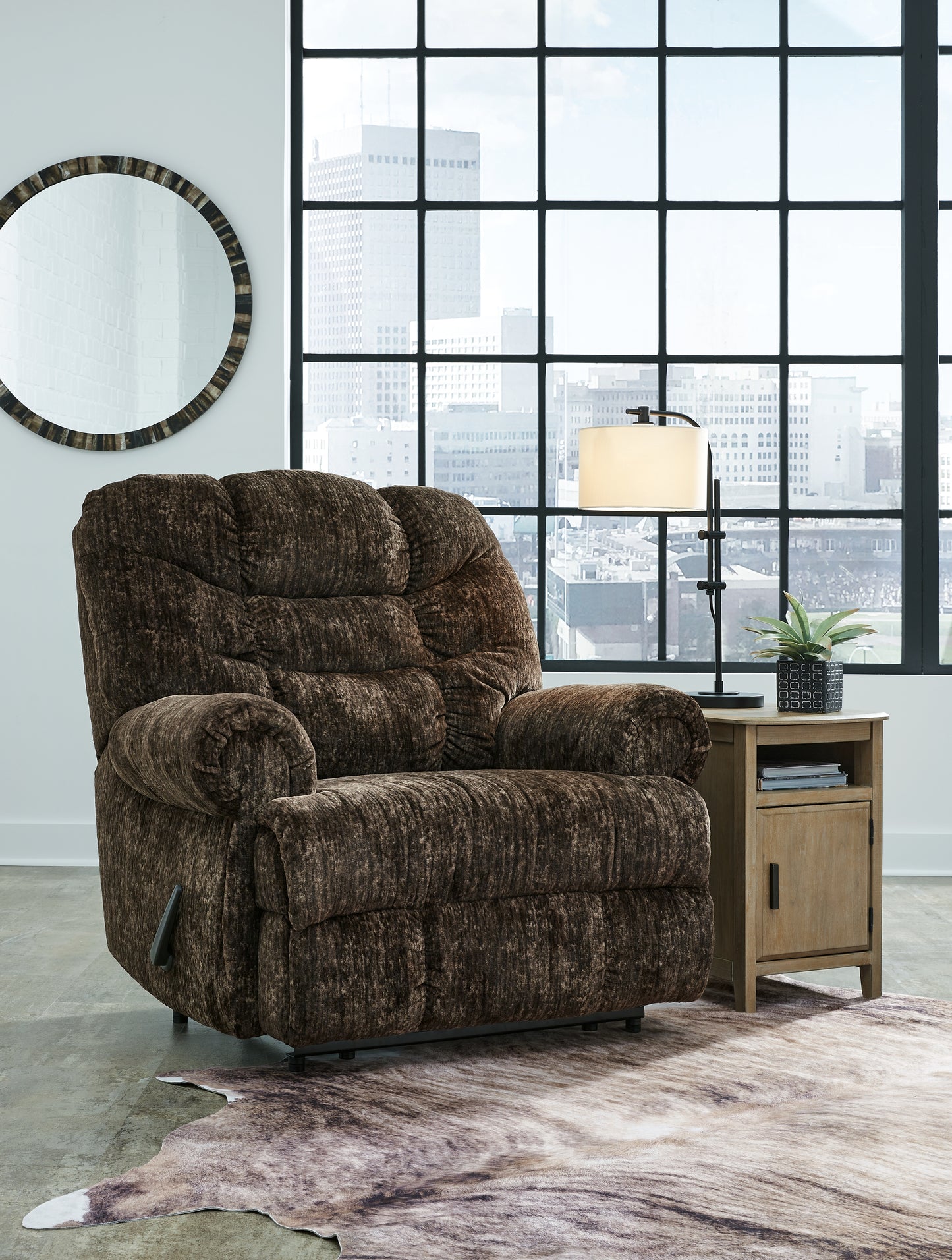 The Furniture Outlets - Ashley Furniture - Movie Man Living Room - Zero Wall Recliner / Chocolate - 6380229