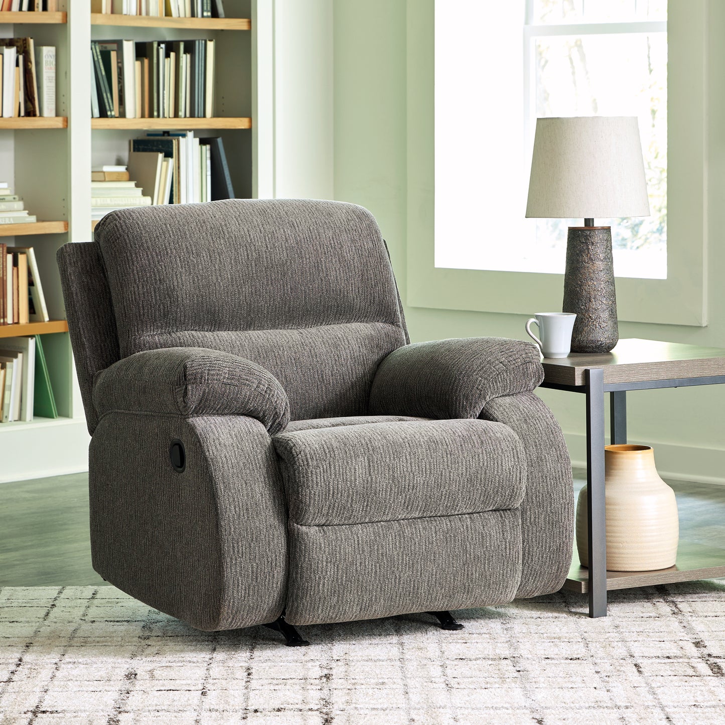 The Furniture Outlets - Ashley Furniture - Scranto Living Room - Rocker Recliner / Brindle - 6650225