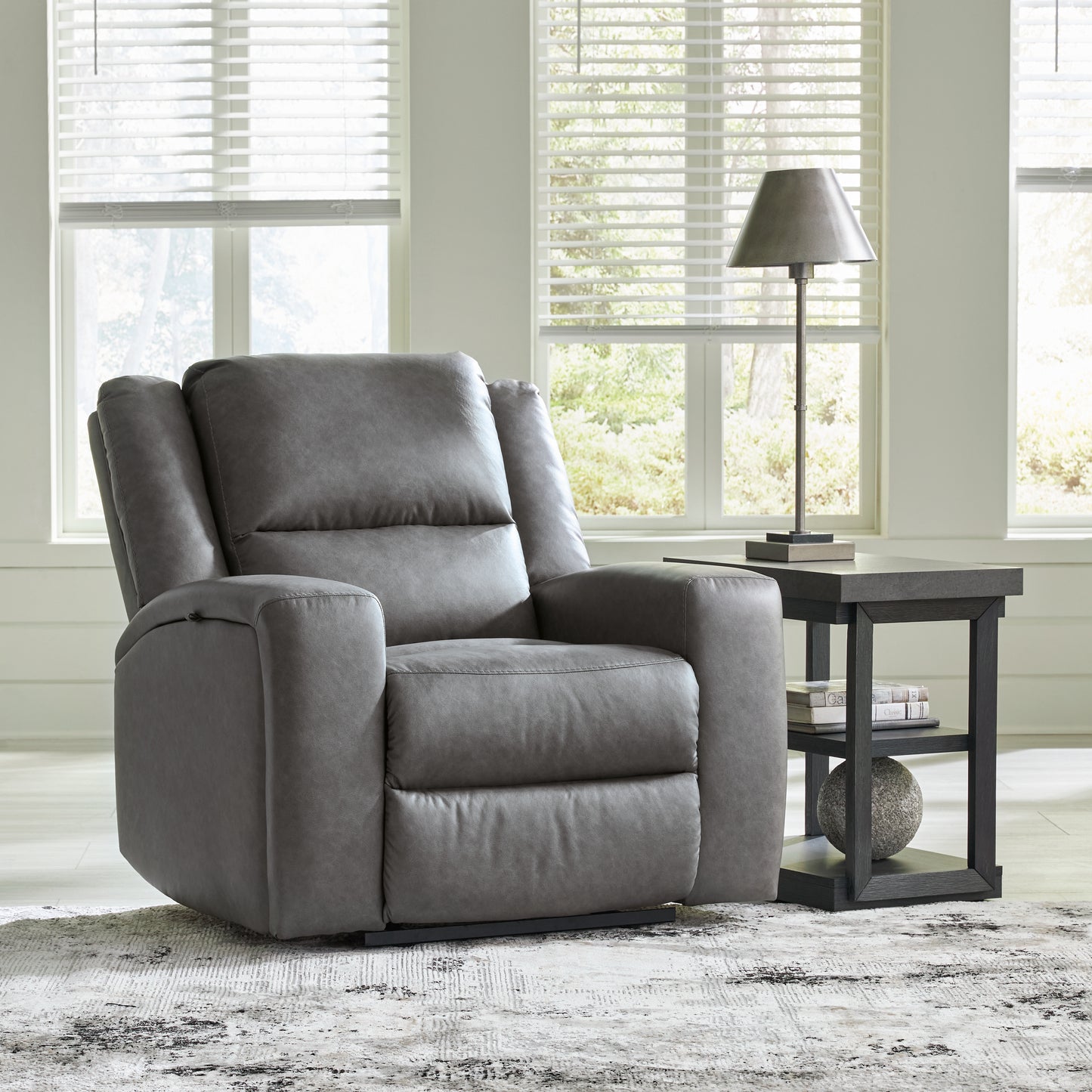 The Furniture Outlets - Ashley Furniture - Brixworth Living Room - Zero Wall Recliner / Slate - 6910629