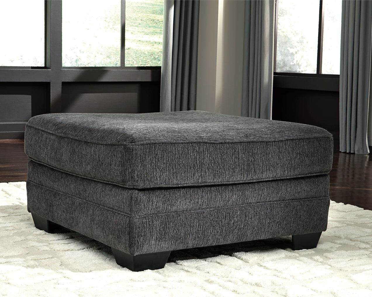 The Furniture Outlets - Ashley Furniture - Tracling Living Room - Oversized Accent Ottoman / Slate - 7260008
