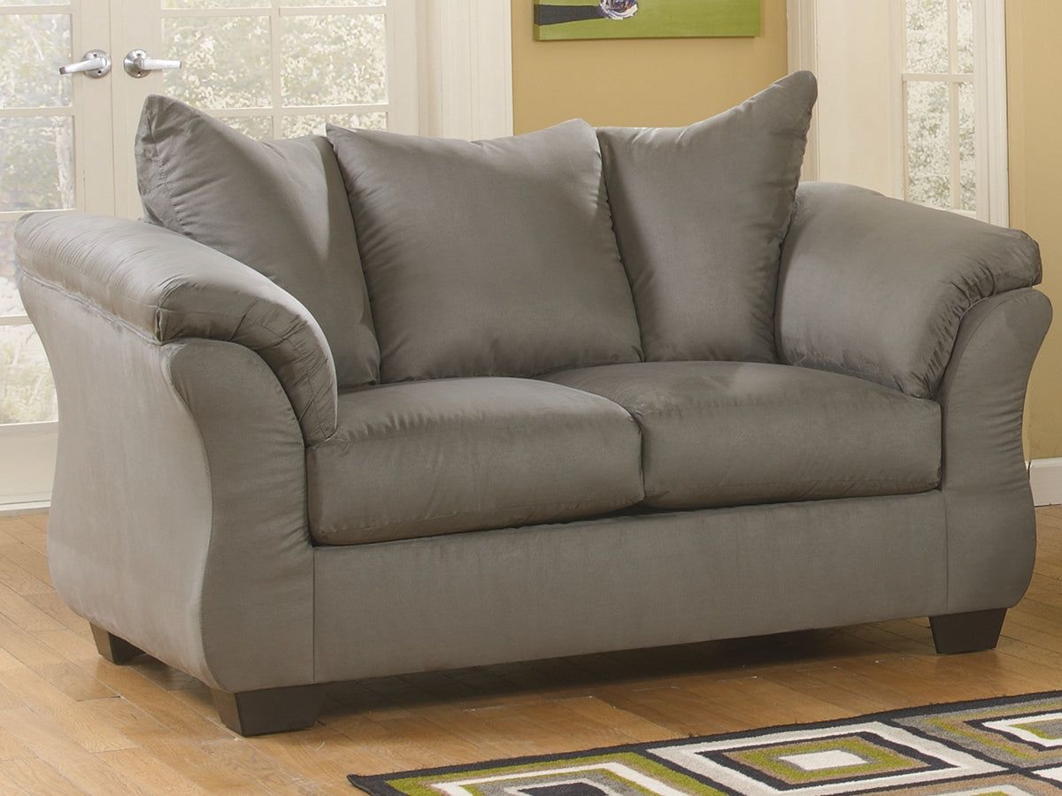 The Furniture Outlets - Ashley Furniture - Darcy Living Room - Loveseat / Cobblestone - 7500535