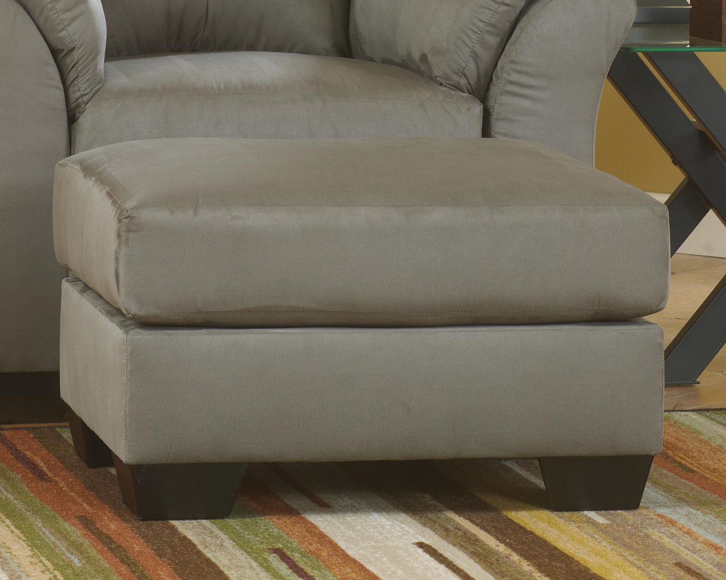 The Furniture Outlets - Ashley Furniture - Darcy Living Room - Ottoman / Cobblestone - 7500514