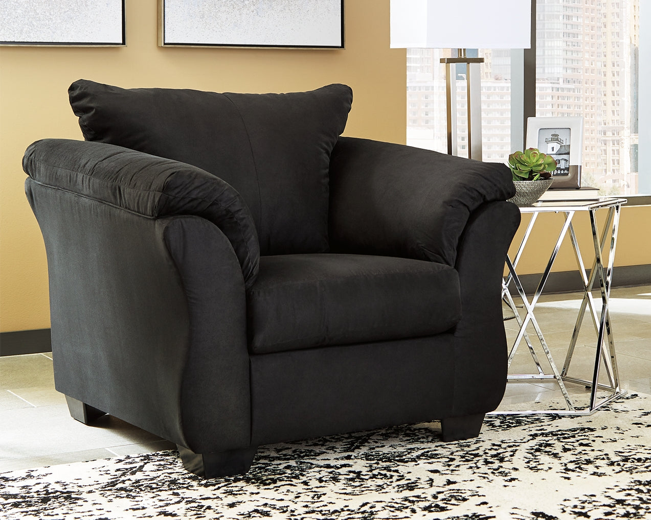 The Furniture Outlets - Ashley Furniture - Darcy Living Room - Chair / Black - 7500820