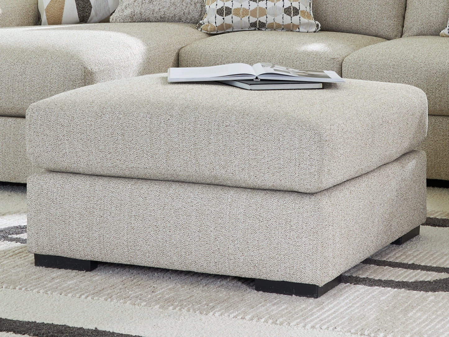 The Furniture Outlets - Ashley Furniture - Laurelgrove Living Room - Oversized Accent Ottoman / Pebble - 7510508
