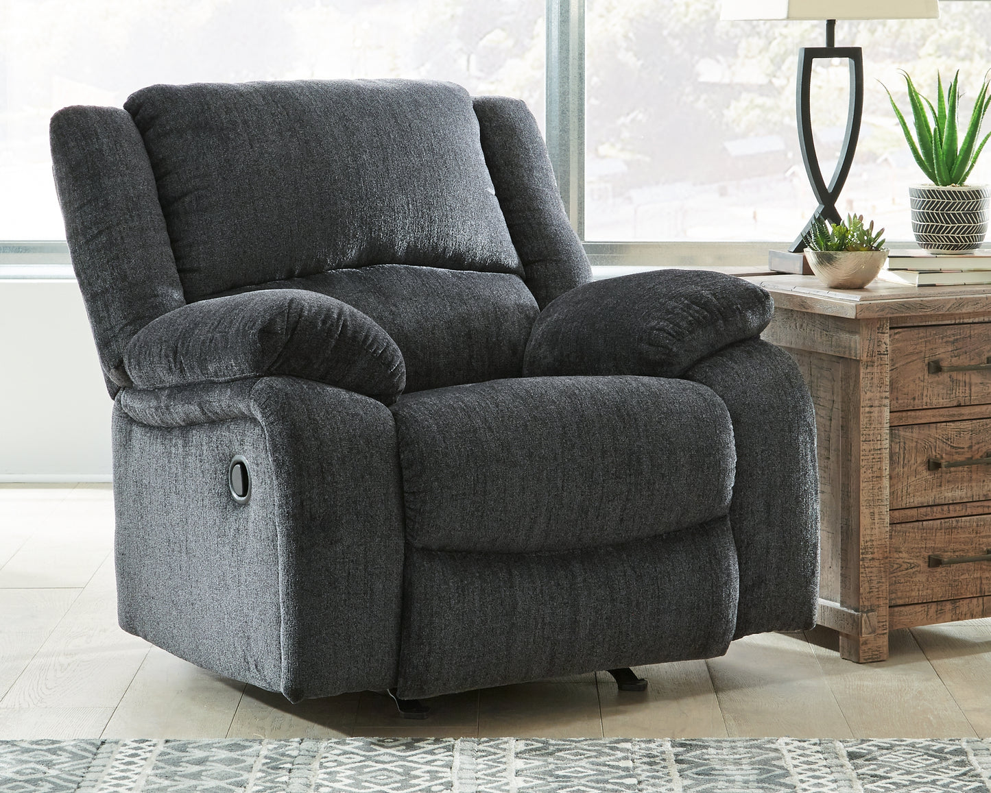The Furniture Outlets - Ashley Furniture - Draycoll Living Room - Rocker Recliner / Slate - 7650425