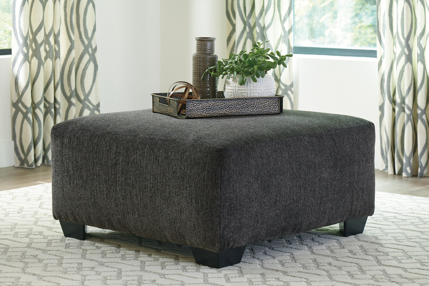 The Furniture Outlets - Ashley Furniture - Ballinasloe Living Room - Oversized Accent Ottoman / Smoke - 8070308