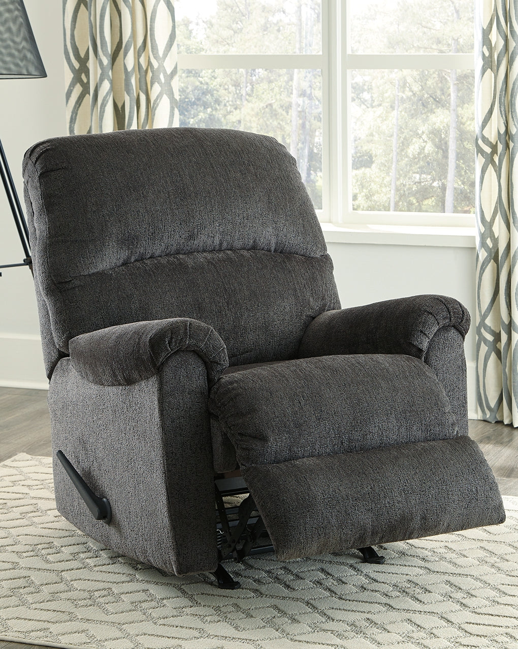The Furniture Outlets - Ashley Furniture - Ballinasloe Living Room - Rocker Recliner / Smoke - 8070325