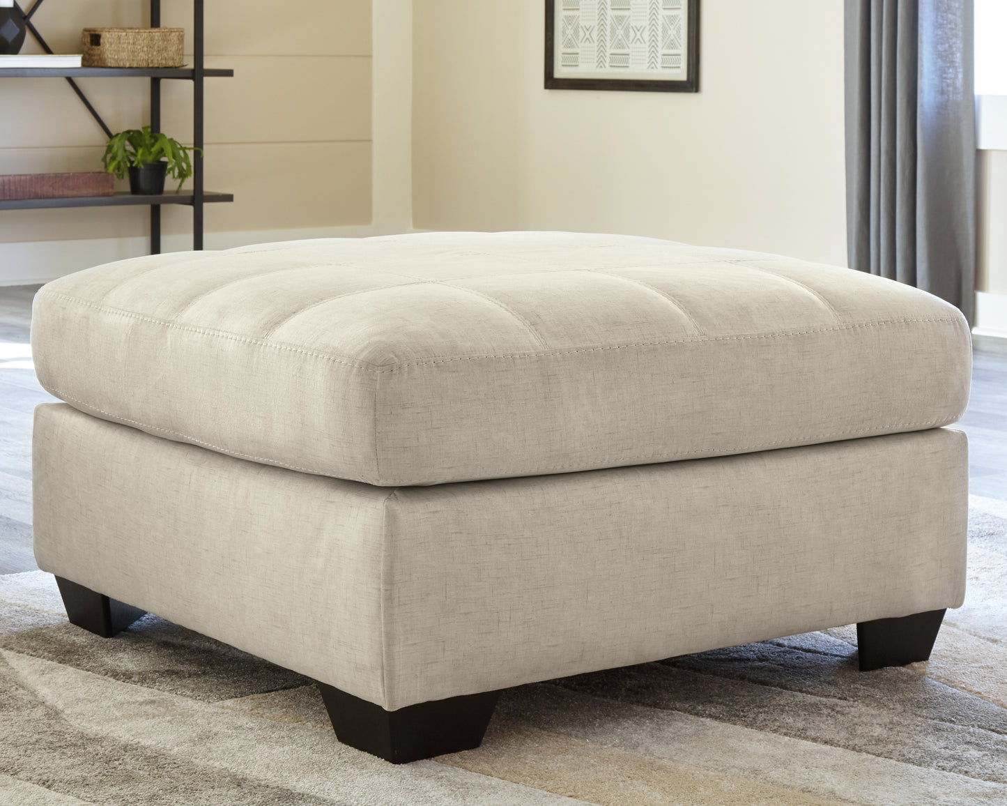 The Furniture Outlets - Ashley Furniture - Falkirk Living Room - Oversized Accent Ottoman / Parchment - 8080608