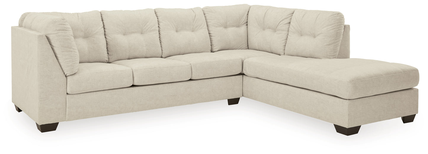 The Furniture Outlets - Ashley Furniture - Falkirk Sectional - LAF 2-Piece Sectional with Chaise / Parchment - 80806S2