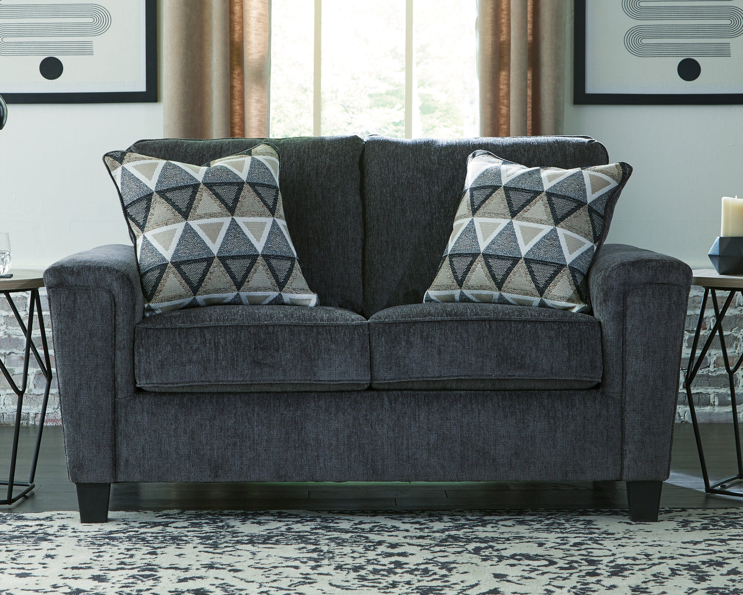 The Furniture Outlets - Ashley Furniture - Abinger Living Room - Loveseat / Smoke - 8390535