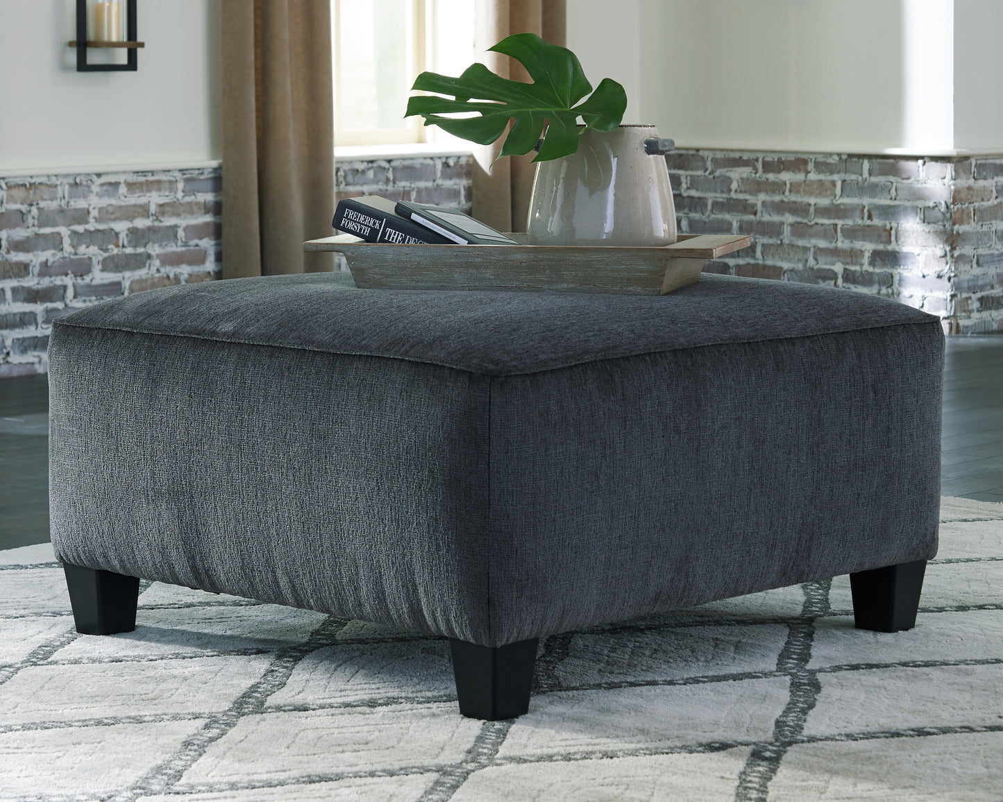 The Furniture Outlets - Ashley Furniture - Abinger Living Room - Oversized Accent Ottoman / Smoke - 8390508