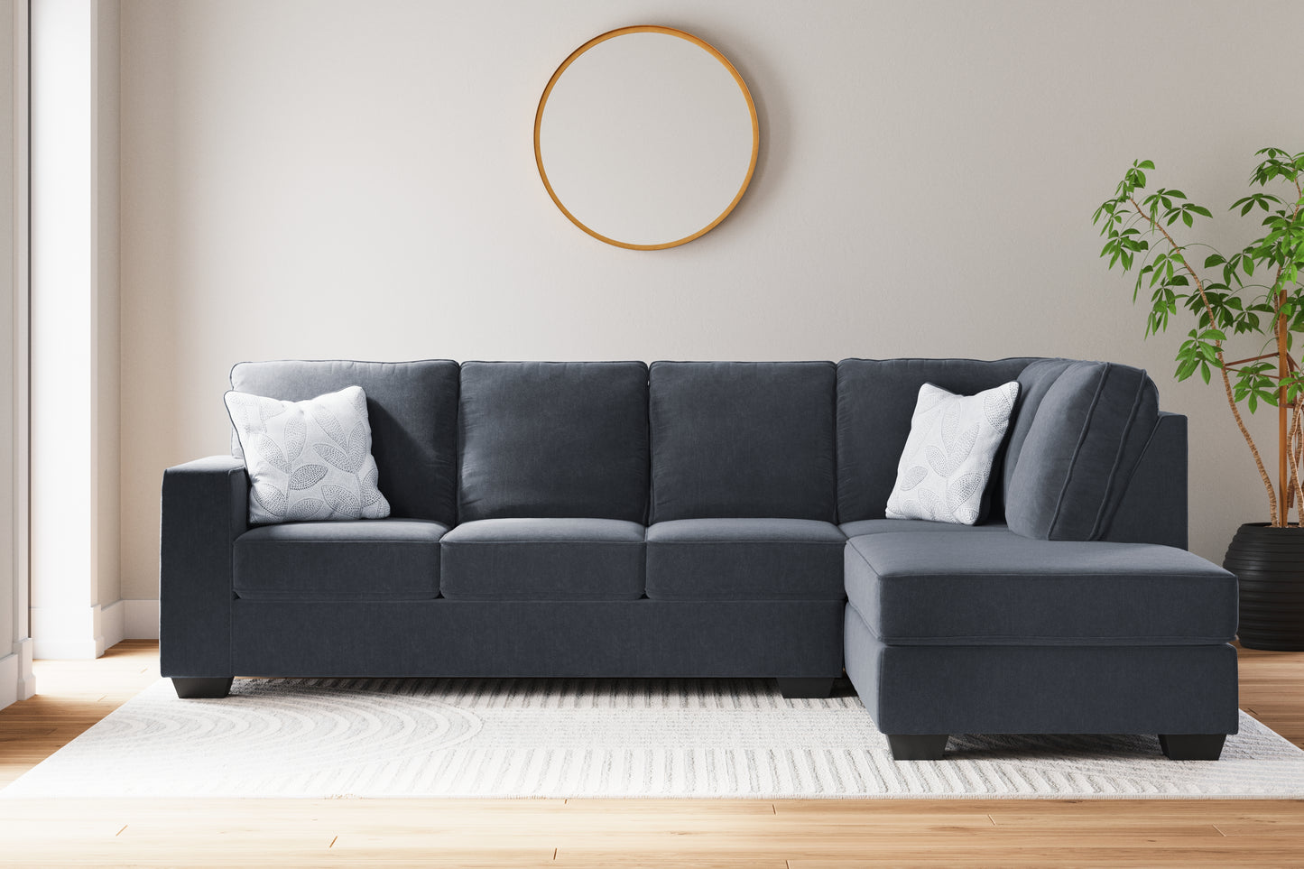 The Furniture Outlets - Ashley Furniture - Altari Sectional - LAF 2-Piece Sectional with Chaise / Slate - 87213S2