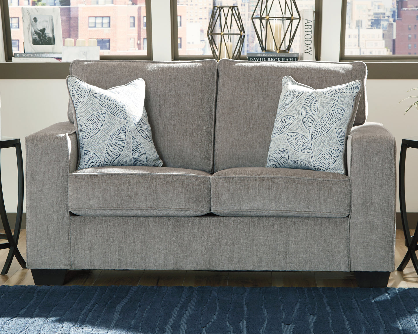 The Furniture Outlets - Ashley Furniture - Altari Living Room - Loveseat / Alloy - 8721435