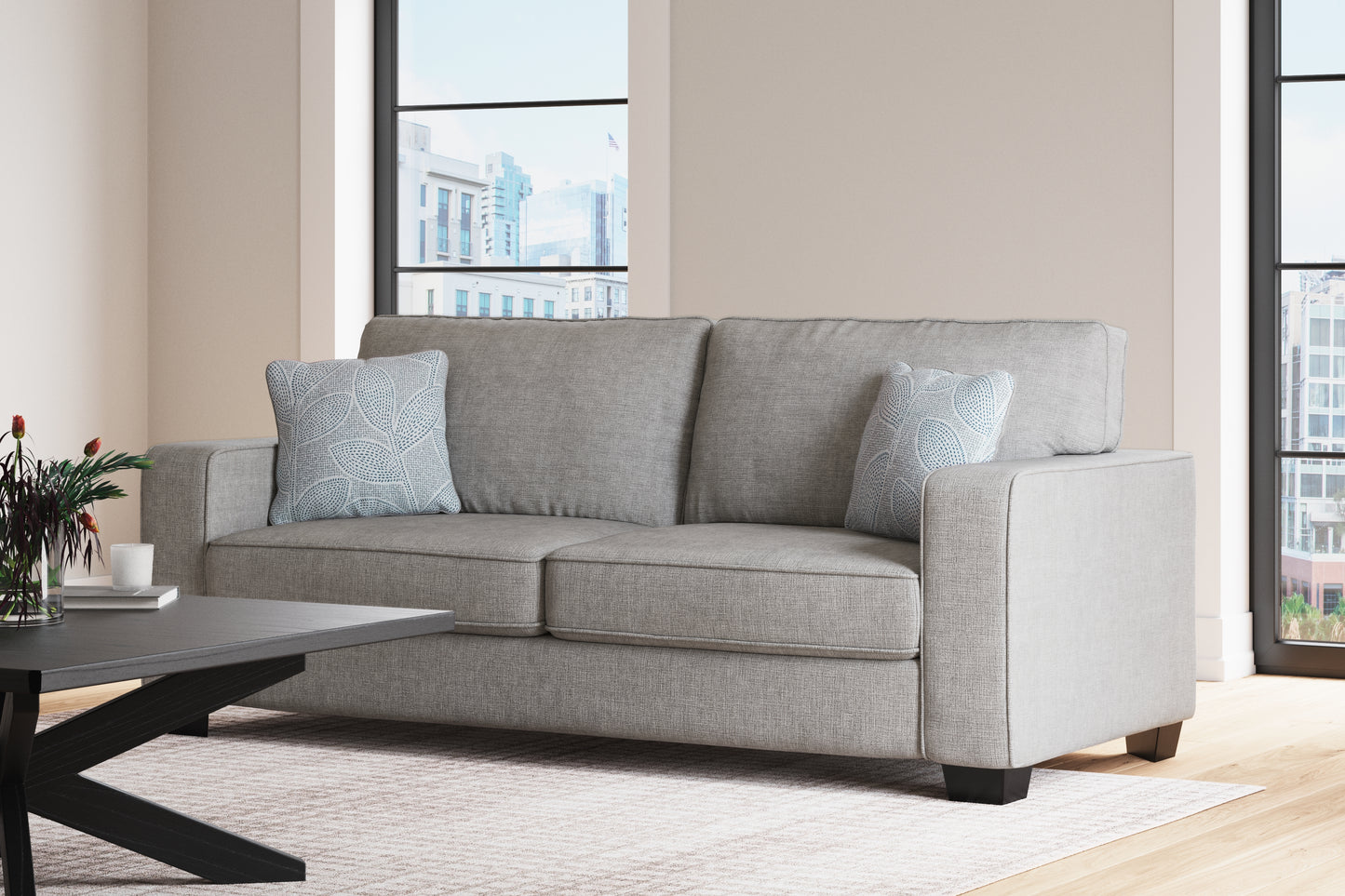 The Furniture Outlets - Ashley Furniture - Altari Living Room - Sofa / Alloy - 8721438