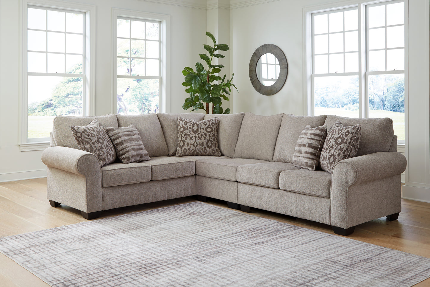 The Furniture Outlets - Ashley Furniture - Claireah Sectional - LAF 3-Piece Sectional / Umber - 90603S3