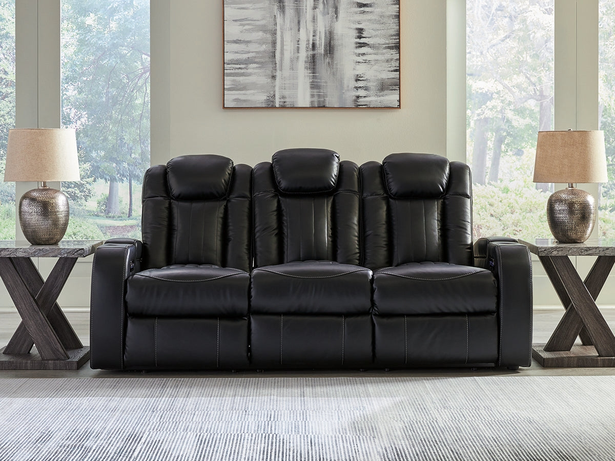 The Furniture Outlets - Ashley Furniture - Caveman Den Living Room - PWR REC Sofa with ADJ Headrest / Midnight - 9070315
