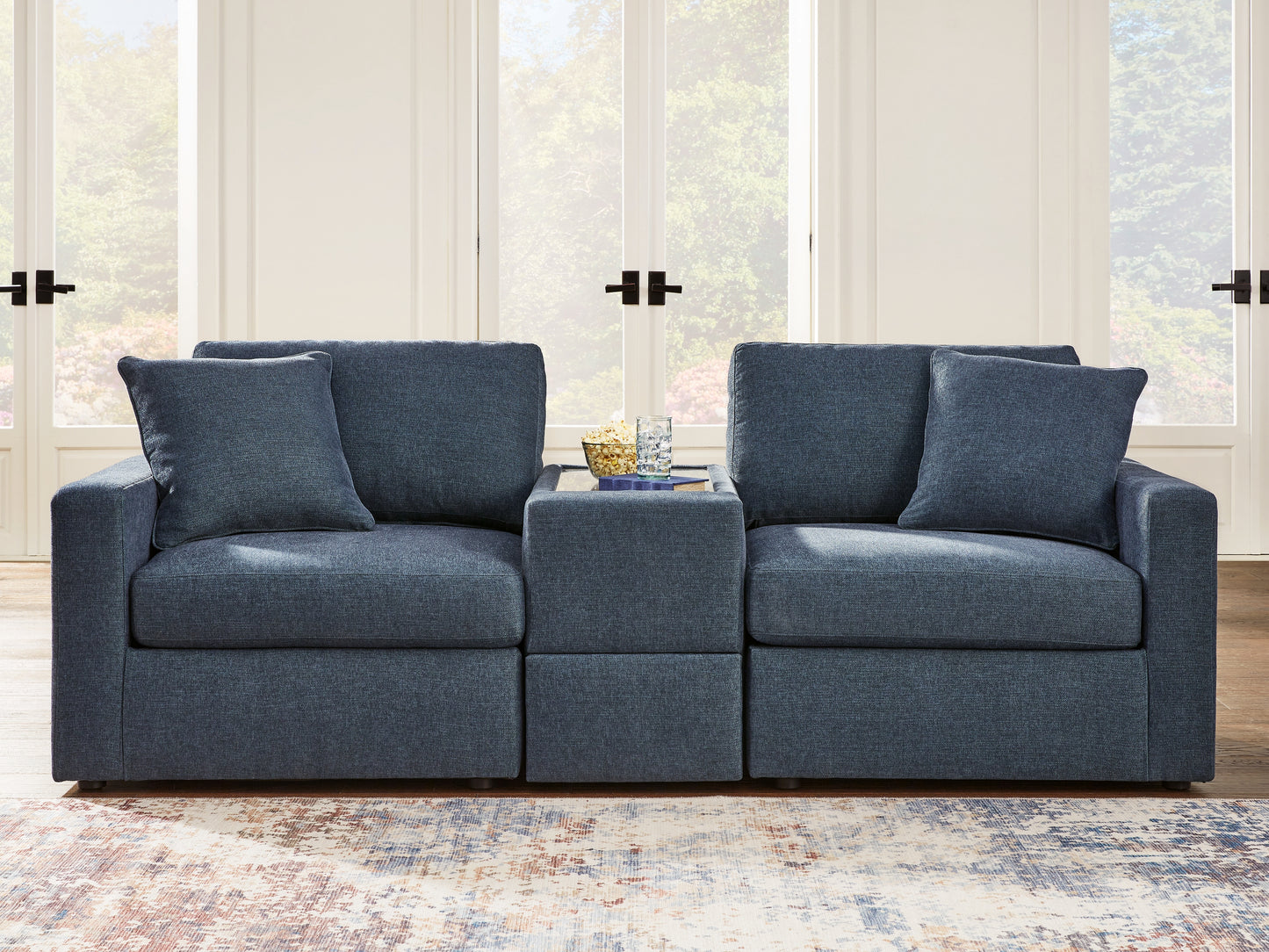 The Furniture Outlets - Ashley Furniture - Modmax Sectional - RAF 3-Piece Sectional / Ink - 92101S3