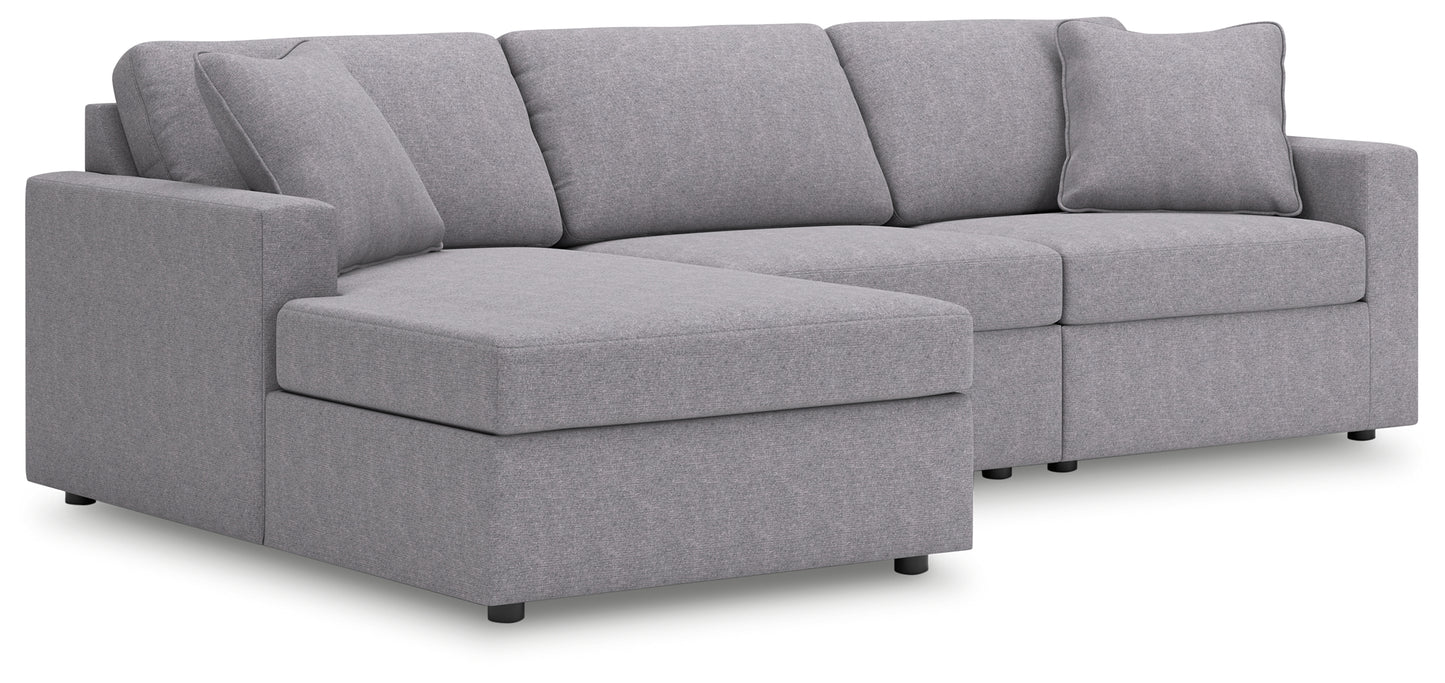 The Furniture Outlets - Ashley Furniture - Modmax Sectional - RAF 3-Piece Sectional with Chaise / Granite - 92104S17