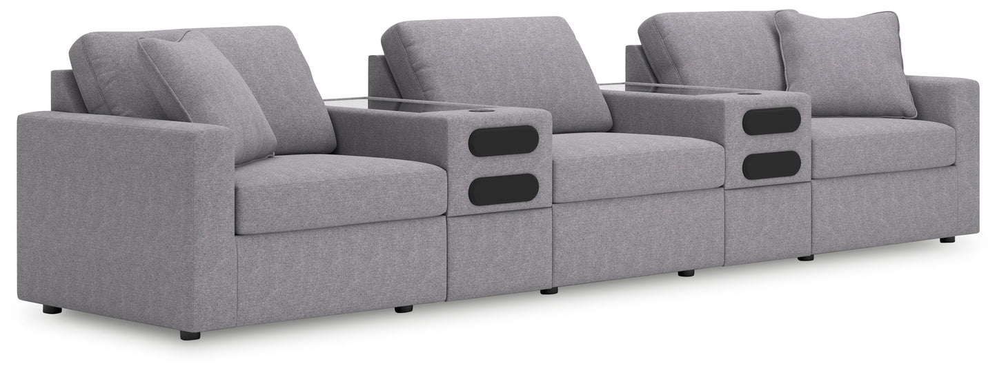 The Furniture Outlets - Ashley Furniture - Modmax Sectional - RAF 5-Piece Sectional / Granite - 92104S15