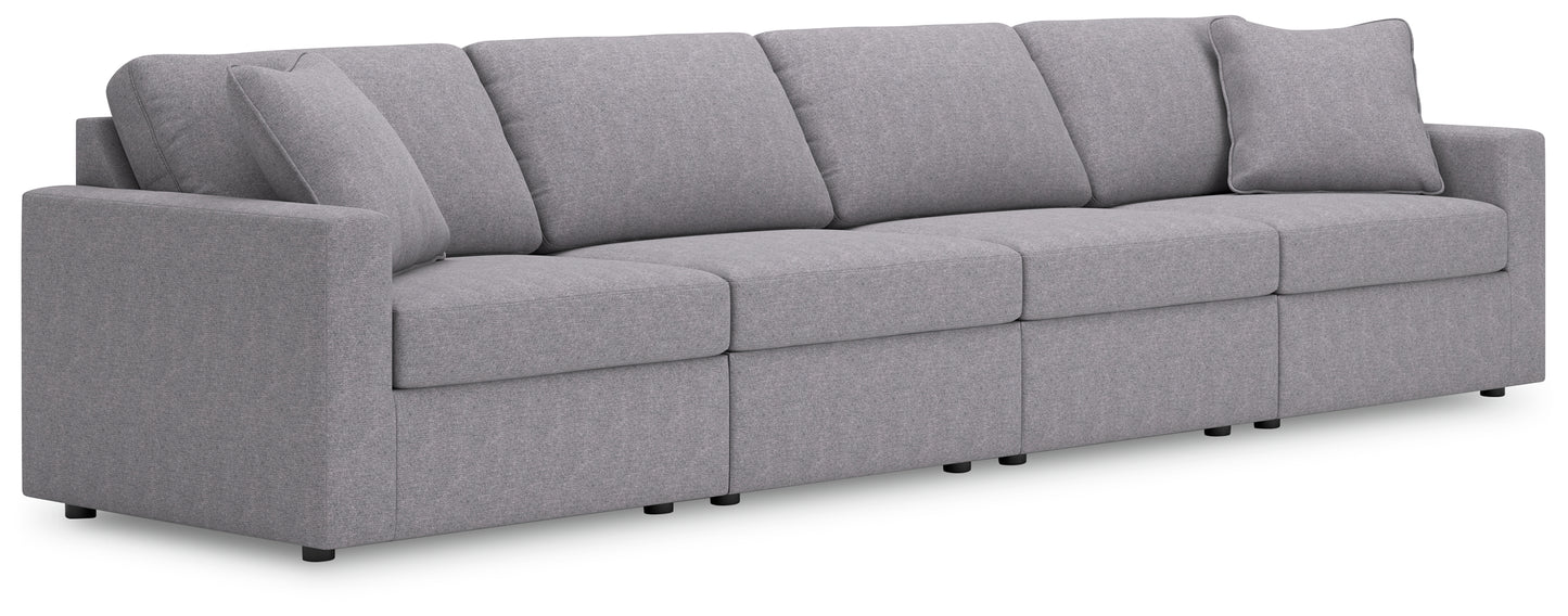 The Furniture Outlets - Ashley Furniture - Modmax Sectional - RAF 4-Piece Sectional / Granite - 92104S10