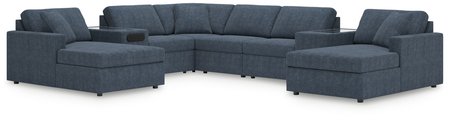 The Furniture Outlets - Ashley Furniture - Modmax Sectional - RAF 8-Piece Sectional with Chaise / Ink - 92121S31