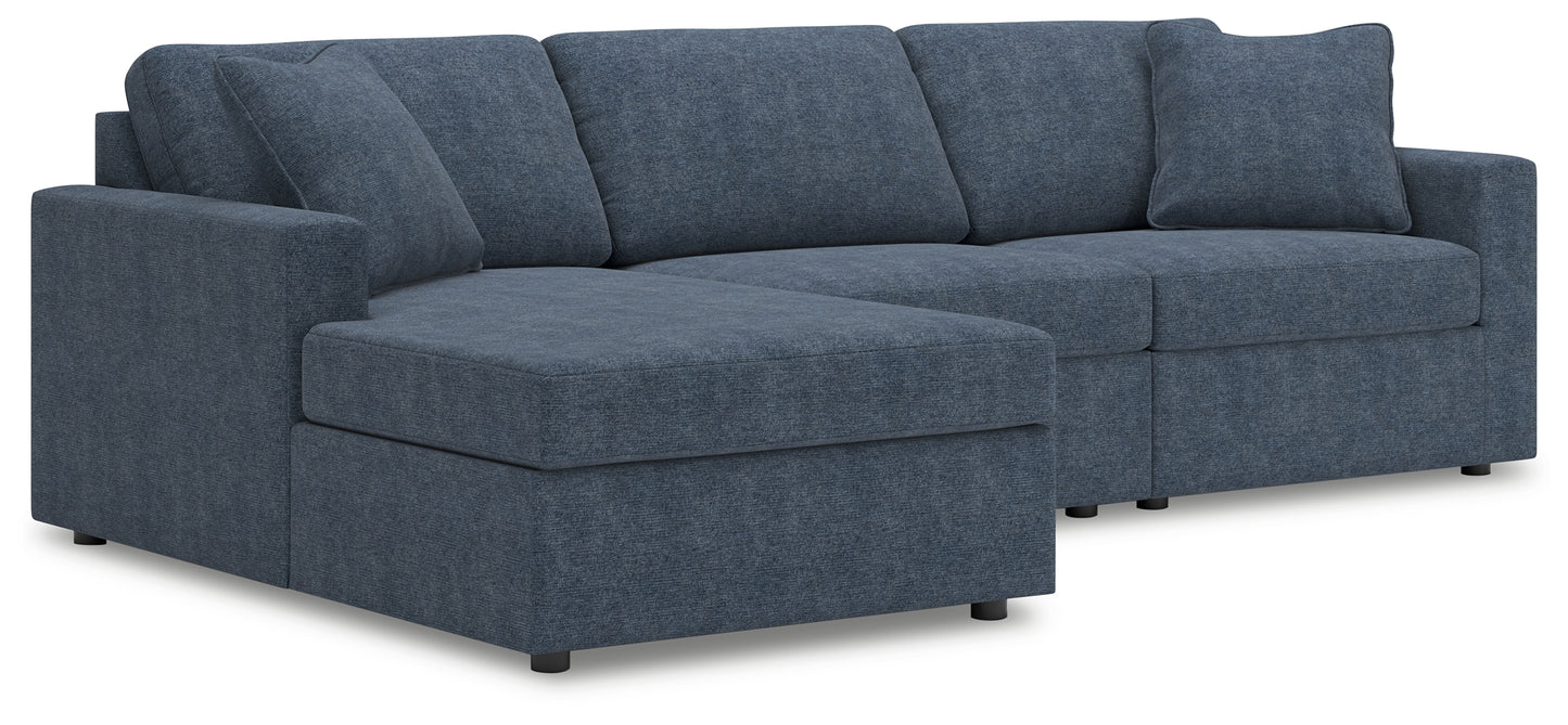 The Furniture Outlets - Ashley Furniture - Modmax Sectional - RAF 3-Piece Sectional with Chaise / Ink - 92121S17