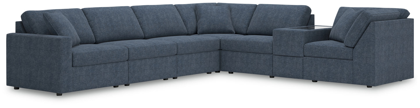 The Furniture Outlets - Ashley Furniture - Modmax Sectional - RAF 7-Piece Sectional / Ink - 92121S33